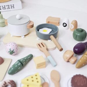 Drewniany zestaw akcesoriów kuchennych Nunukids – zdjęcie 3
