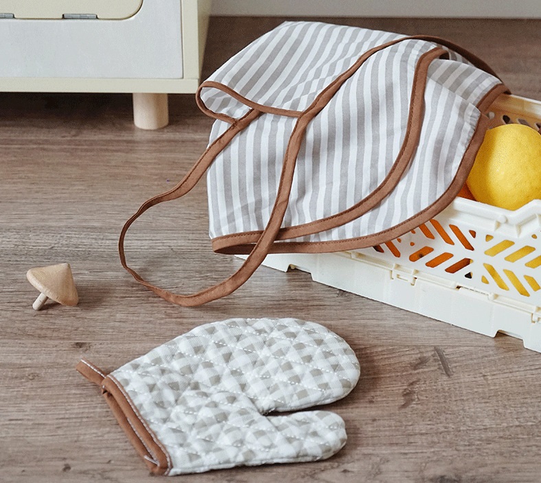 Drewniana kuchnia retro beż – zdjęcie 8
