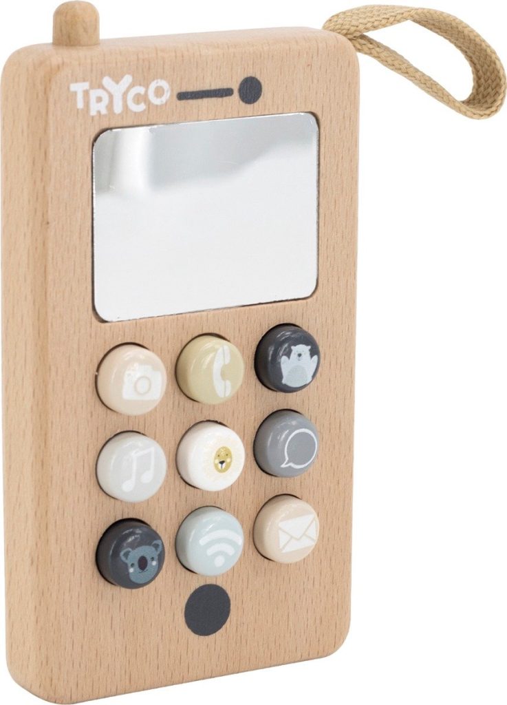 DREWNIANY TELEFON TRYCO — widok 2