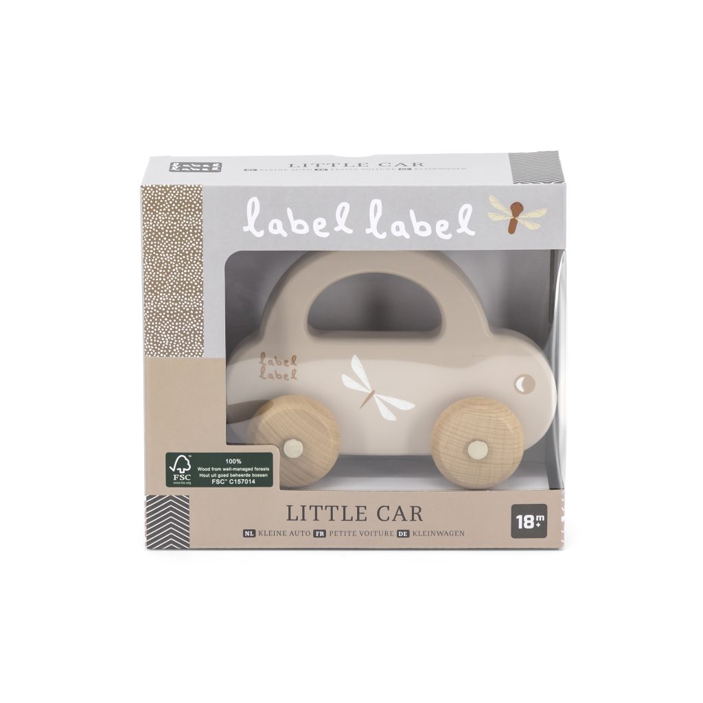 DREWNIANY SAMOCHODZIK NUGAT LABEL LABEL — widok 5