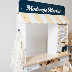 Drewniany stragan dla dzieci sklep market Kienvy – zdjęcie 3