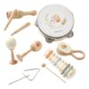 DUŻY ZESTAW MUZYCZNY MONTESSORI - DREWNIANE INSTRUMENTY DLA DZIECI — widok 2