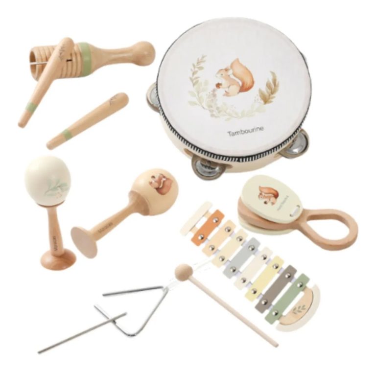 Duży zestaw muzyczny Montessori - drewniane instrumenty dla dzieci – zdjęcie 2