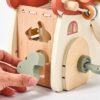 Drewniana edukacyjna kostka manipulacyjna muchomor – zdjęcie 5