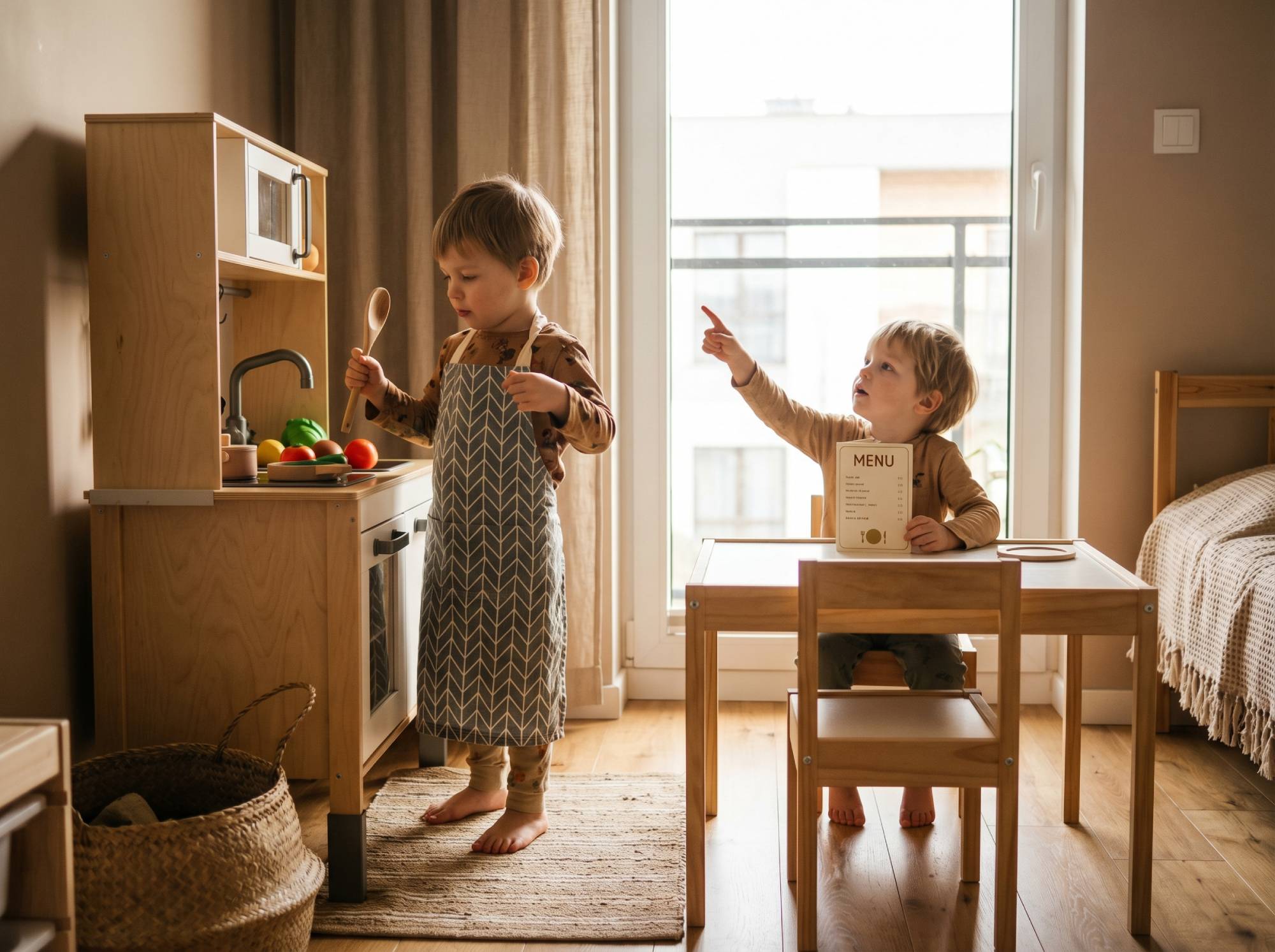 Drewniane zabawki NunuKids wspierające wyobraźnię dziecka