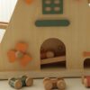 Drewniany tor samochodowy dwustronny Wiatrak Zębatki Montessori — widok 4